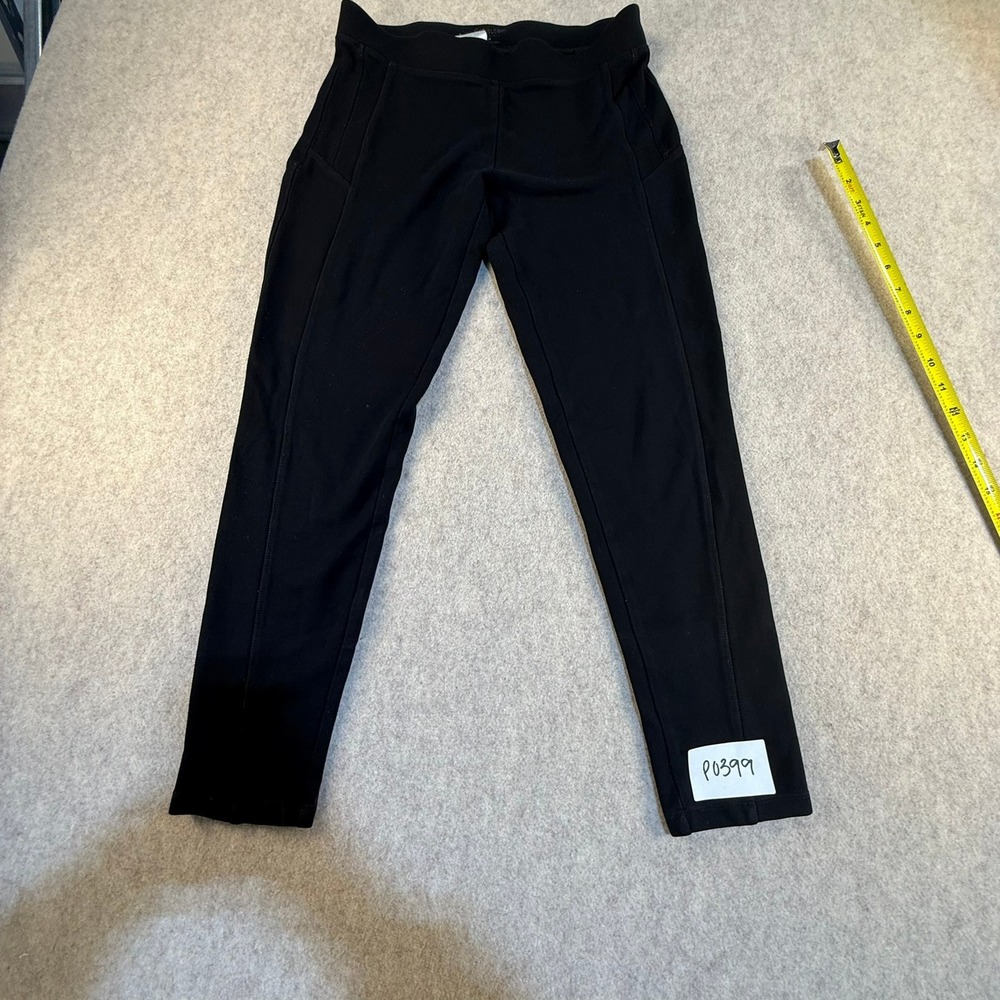 Calvin Klein Performance Black Quick Dry‎ Leggings Side Pockets Womens Size M